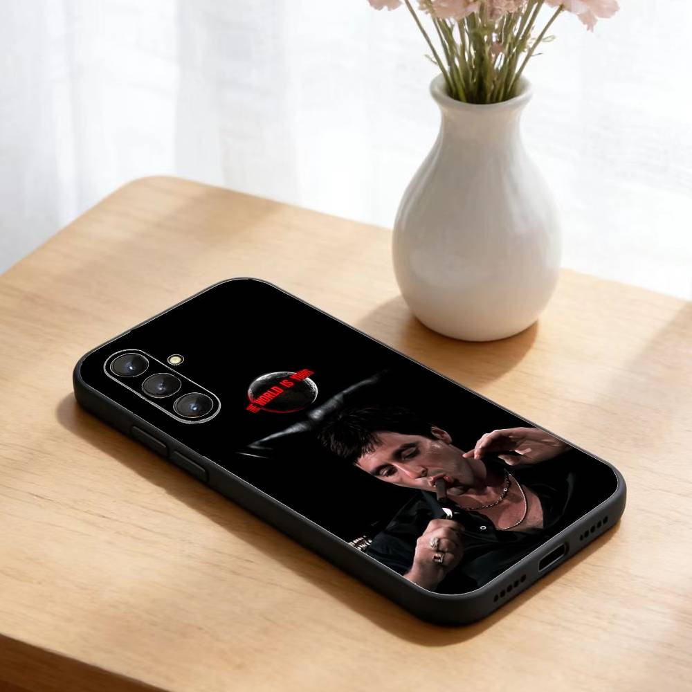 1983 Film S-Scarface Phone Case For Samsung Galaxy A73,A21s,A22,A31,A52,A53,A71,A41Soft Black Shell