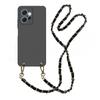 Crossbody Lanyard Necklace Leather Chain Case For Redmi Note 13 Pro Plus 12 Pro 4G 5G 12 Turbo 11 10 10s 11s Soft Silicone Shockproof Cover