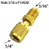 Adapter M 5/16 X F1/4 SAE Adapter Male Anti-aging For Air Conditioning