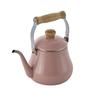 Fuji Enamel Drip Induction Kettle, Compatible, 1.5L (Ash Pink)