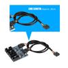 Материнская плата 9-контактный разъем USB Male 1 на 4 Female удлинительный разветвитель кабеля USB 9-контактный разъем