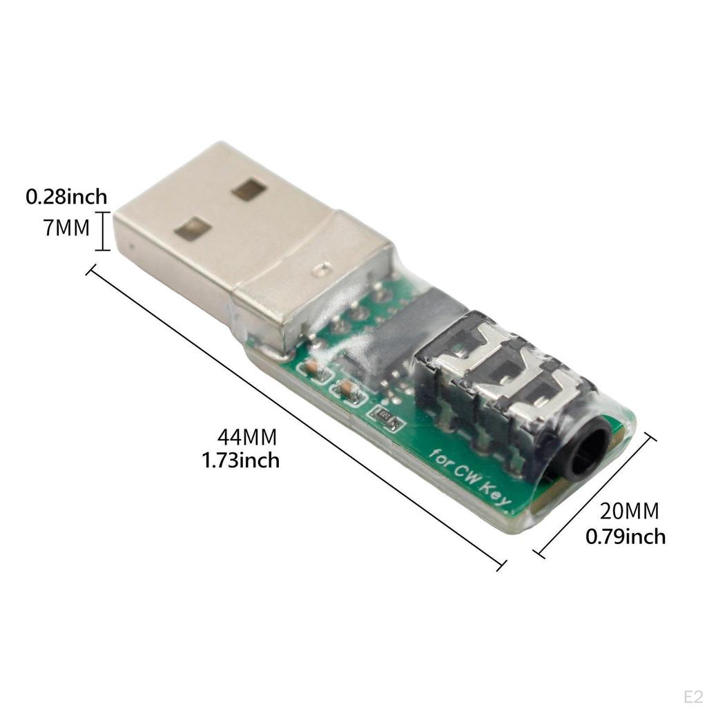 CW Key Connector Mini Morse Code Easy Use High Performance Professional Practice for