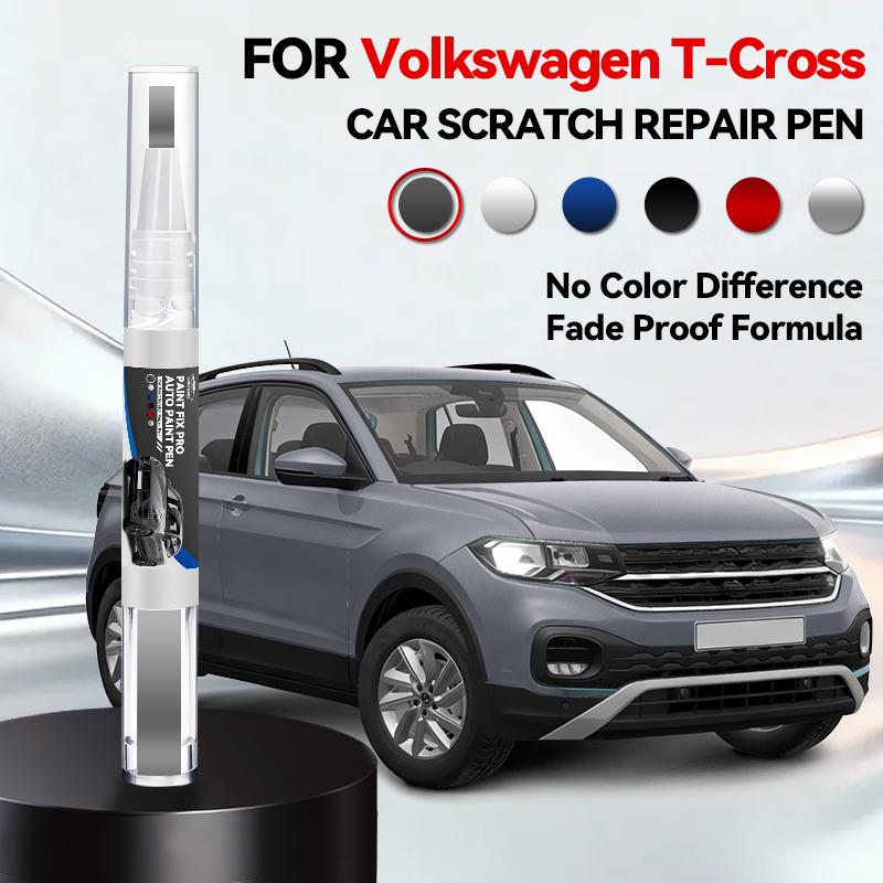 Ремонтный маркер для краски автомобиля для Volkswagen T-Cross 2018-2025 Аксессуары для ремонта царапин на краске Оранжевый Зеленый Белый Серебристый Синий Серый Золотой