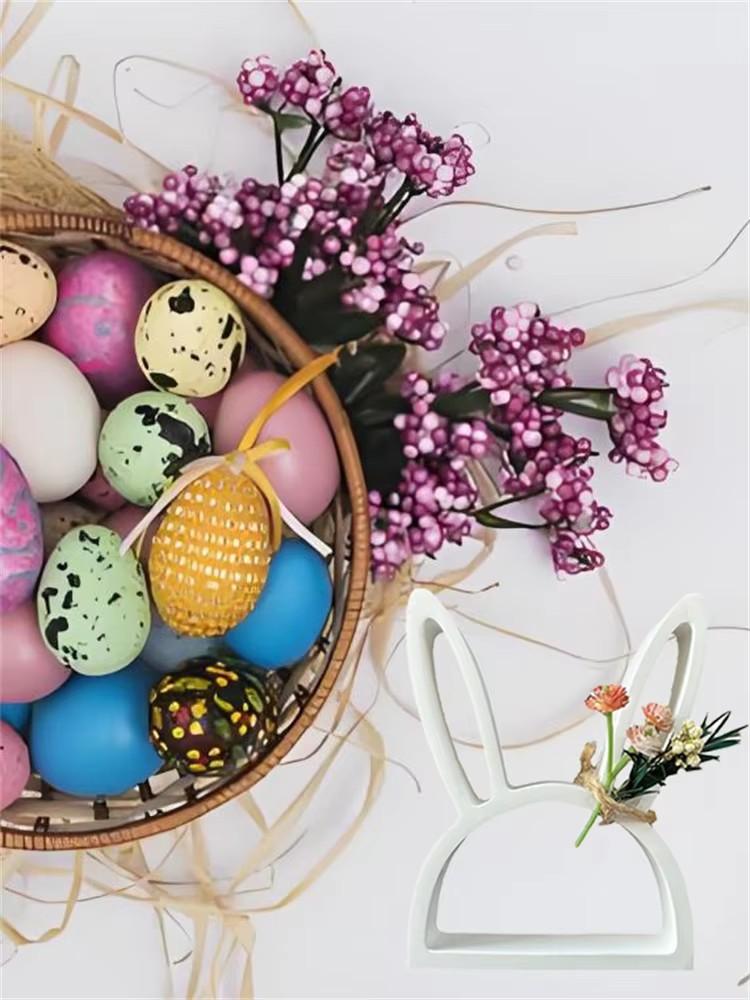 Пасхальный кролик силиконовая форма полый кролик гипсовые украшения поделки подарки форма для выпечки принадлежности для изготовления ароматерапевтических свечей