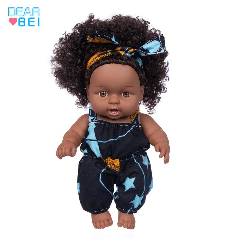Cross-Border Tie-Dye Vinyl Baby Comfort Doll, 8-Inch Girl Reborn Toy