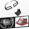 ABS Car Steering Wheel Headlight Switch Decoration Ring Central Air Vent Cover Stickers For Jeep Renegade 2017-2020 Car Exterior Accessories