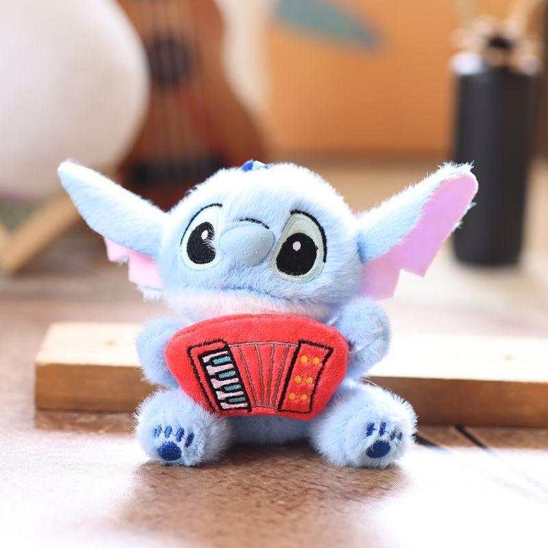 Stitch Cartoon Plush Doll With Durable Fabric For School Bags And Car Accessories