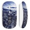 Wireless Mouse - City the Sky - Blue - Compatible Mac and PC - USB Wifi Key Included