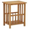 VidaXL Magazine Table 45x35x55 Cm Solid Oak Wood