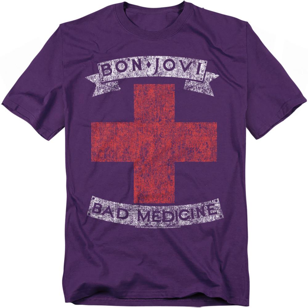 Bon Jovi Unisex Adult Bad Medicine T-Shirt