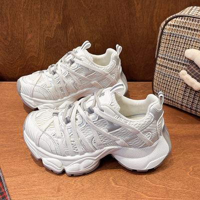 Модная нишевая дизайнерская обувь для пап, корейская версия, дышащая, на шнуровке, модная обувь, подходящая по цвету, универсальная обувь для сноуборда, 25 весенних спортивных кроссовок