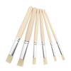 6 шт. деревянные трафаретные кисти, эргономичный набор трафаретных кистей, кисти из щетины для рисования акварелью