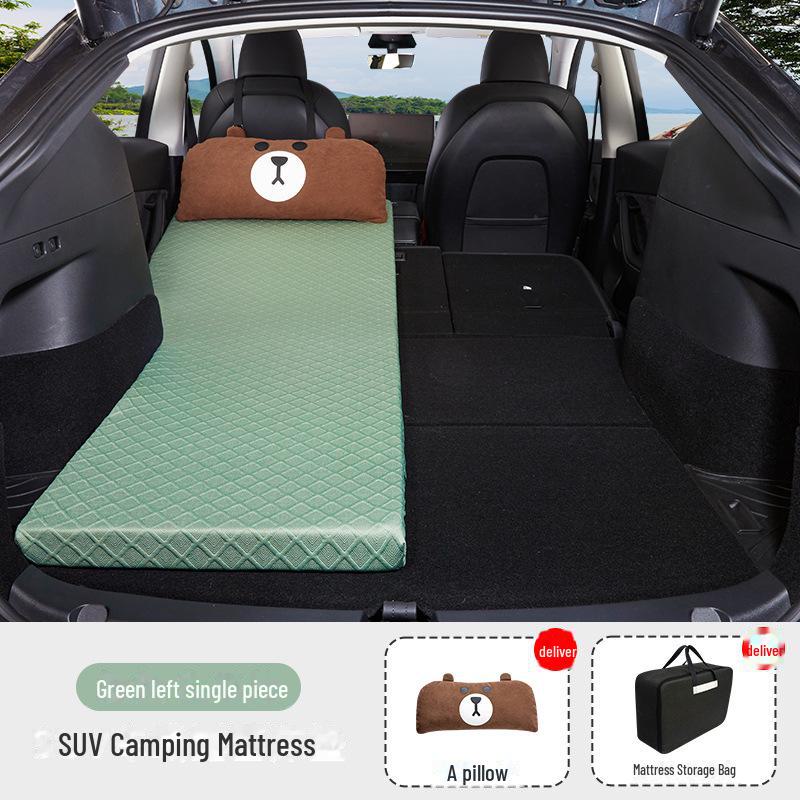 Universal Memory Foam Car Camping Mattress for Tesla - Inflatable Trunk Sleeping Pad
