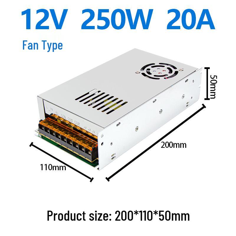 Импульсный источник питания 220 В на 24 В постоянного тока 15 А со светодиодным дисплеем, трансформатор 5 В/12 В
