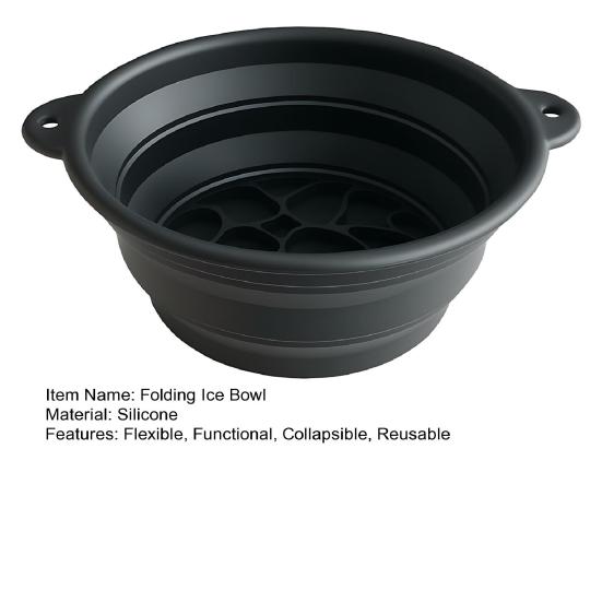 Складная миска для льда Силиконовая миска для ледяной ванны для лица со встроенным лотком для льда Складная форма для льда для лица Сужает поры Облегчение акне для холодных погружений Уход за кожей