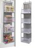 1pc 4 Layer Over The Door Hanging Organizer,Cosmetics Wall Hanging Storage Organizer,Large Capacity Mesh Holder With Clear Pockets Hanging Storage Bag