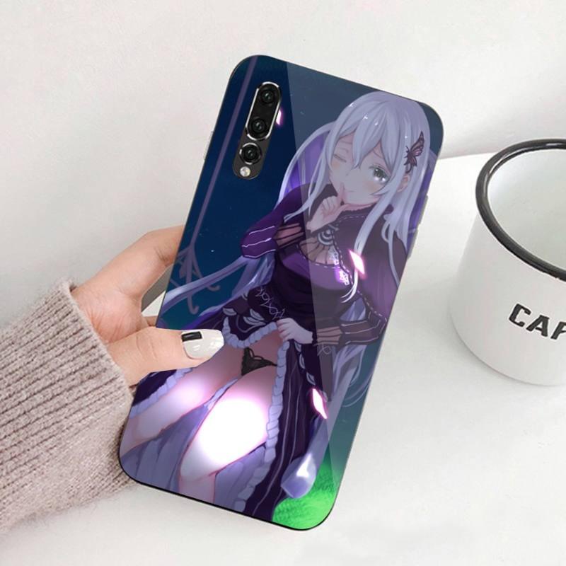 Чехол для телефона Echidna ReZero для Huawei P50 P40 P30 P20 Pro Mate 40 30 20 Pro Nova 9 8 7 из поликарбонатного стекла