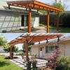 1 Pack 180 Degree Heavy Duty Roof Brackets Adjustable Pergola Roof Brackets  for Wood Gazebo Pergola