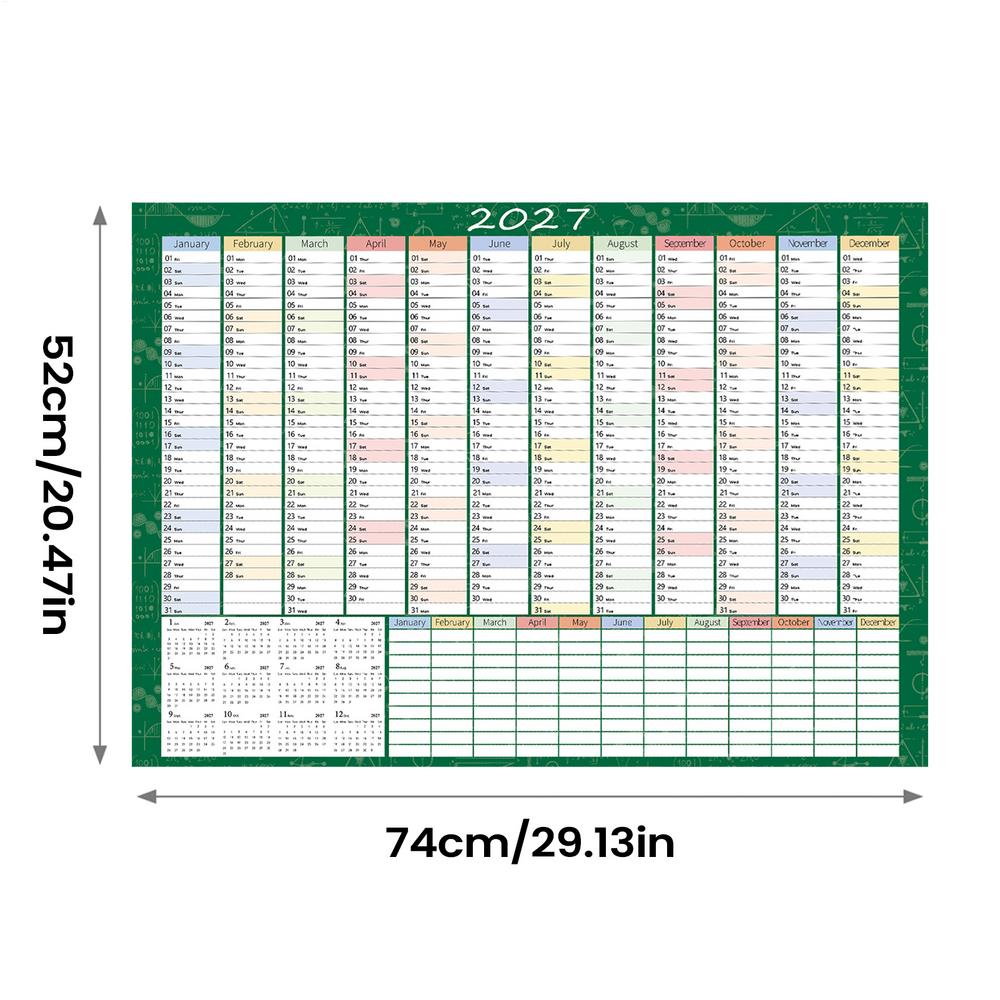 1117 Calendar Large Wall Calendar 161 Days Planner Sheet To Do List Check-In Plan Daily Weekly Agenda Schedule Organize Planning