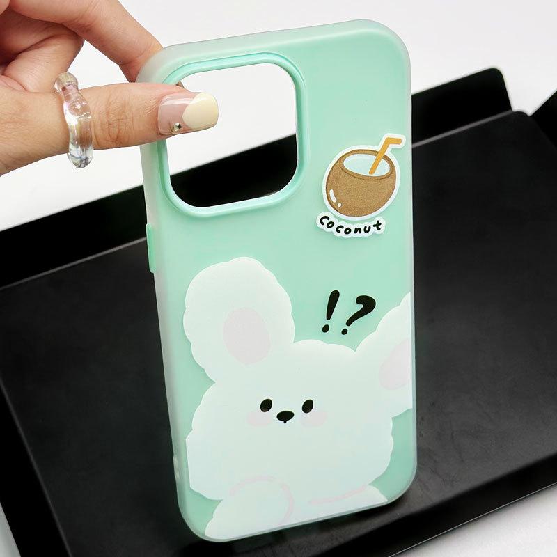Zhitai iPhone 16 Pro Max Jelly Skin: Совместимо с iPhone 11-15; Чехол с мультяшным дизайном