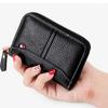 2021 модный мужской кошелек из натуральной кожи, визитница, женский чехол для кредитных карт, унисекс, повседневный мини-кошелек на молнии, портмоне для монет