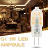 Светодиодная лампа G4 2 Вт, эквивалентные галогенные лампы 20 Вт, прозрачная крышка для ПК, 12 В переменного/постоянного тока, 200 лм