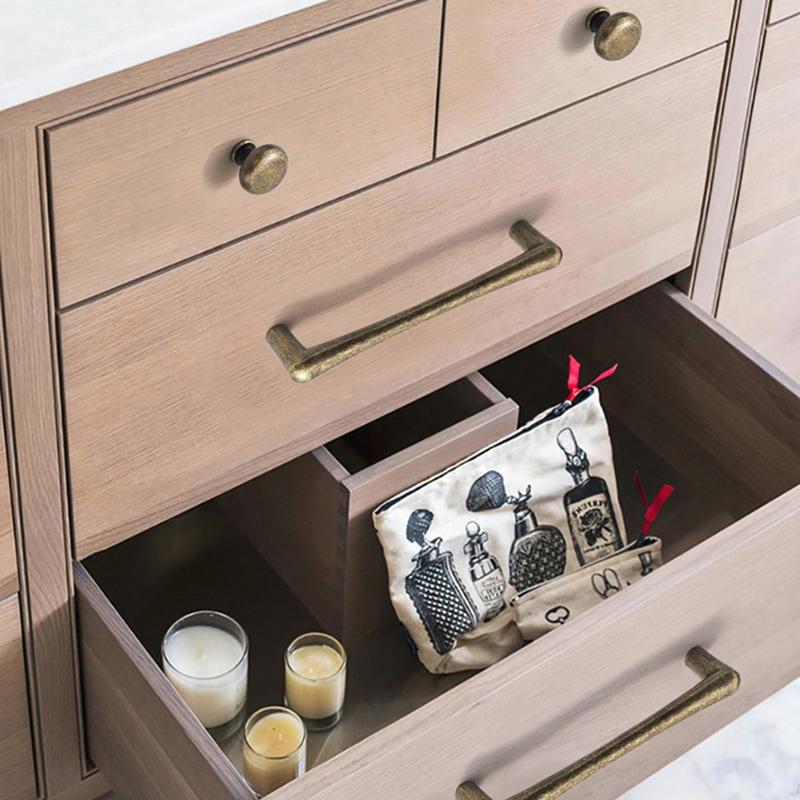 Retro Antique Bronze Furniture Pull Durable Aluminum Handle for Cabinet Wardrobe Storage Drawer Kitchen Decor