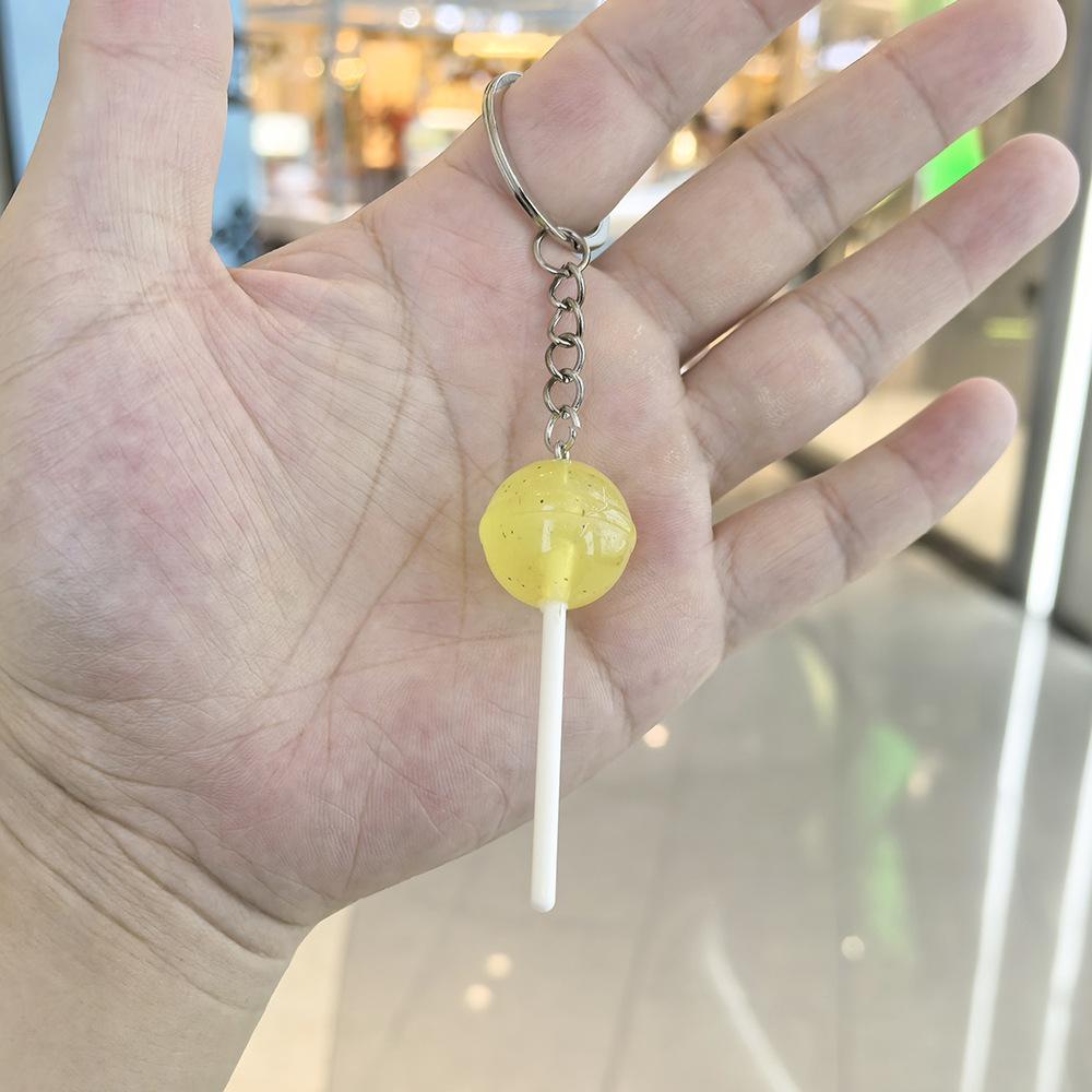 Имитация леденца Брелок Конфетный кулон Прозрачная смола DIY Аксессуары Брелок-подвеска для пары Семьи