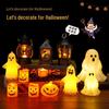Хэллоуин Портативный Светодиодный Фонарь Тыква Свеча Лампа для Украшения Вечеринки