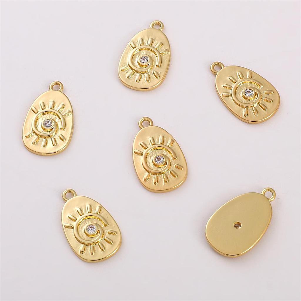 High Quality Copper Round Pendant Accessories For Jewelry Making Necklace Bracelet Earring