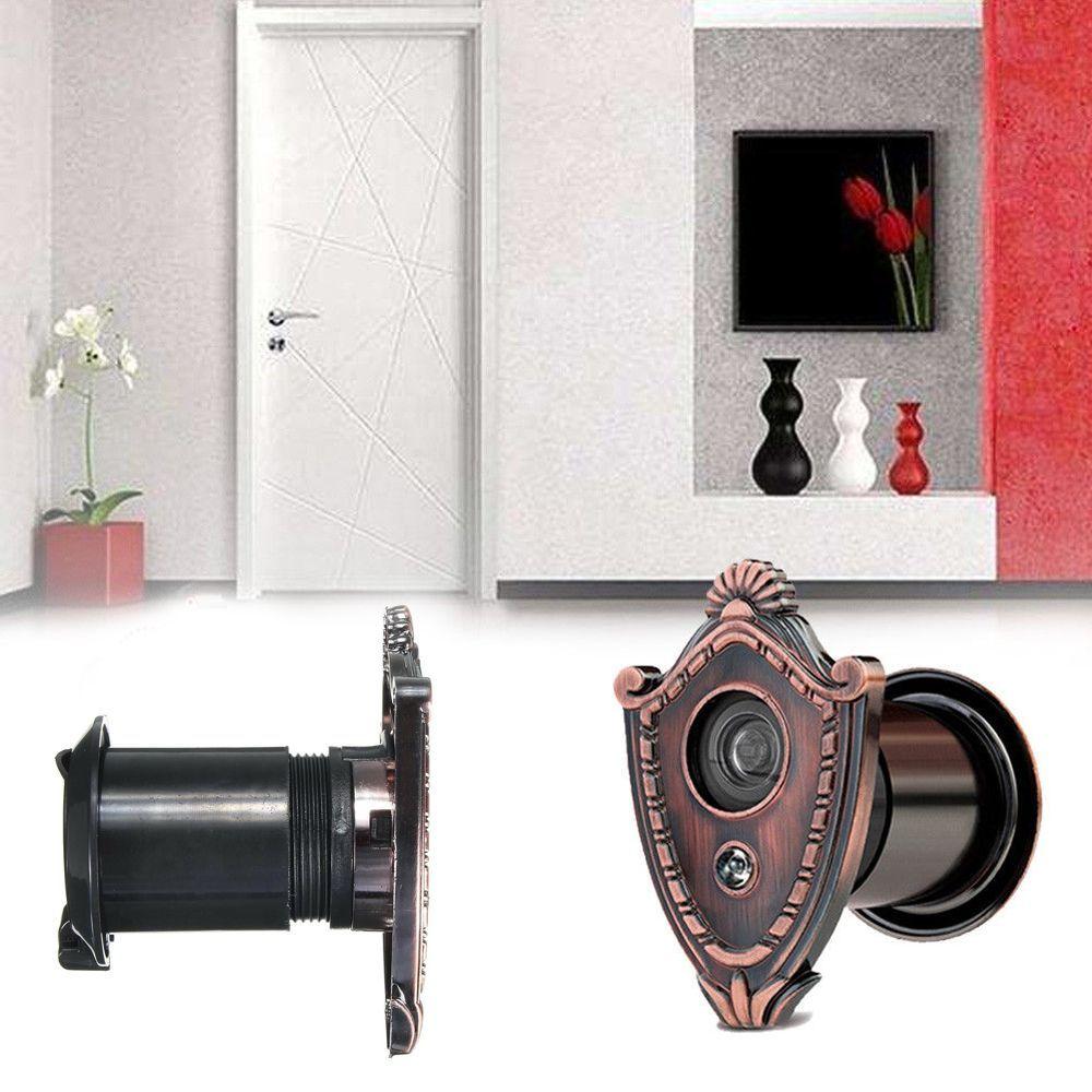 1 отверстие для просмотра, широкоугольный дверной глазок, домашняя безопасность, кошачий глаз, отверстие для наблюдения, дверной звонок безопасности