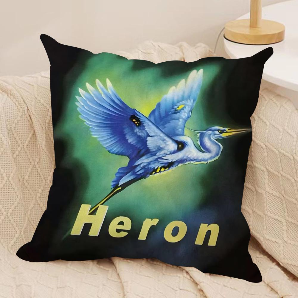 Brand H-Heron Preston Cushion Cover Soft Plush Fabric Double-Sided Printed Sofa Cushion Cover for All Seasons Home Decor Gift