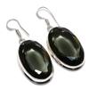 Smoky Topaz Gemstone 925 Sterling Silver Jewelry Earring 1.97"