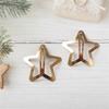 2 шт., заколки для волос для девочек, милые заколки со звездами, женские защелки, металлический головной убор, ювелирные изделия, аксессуары для волос