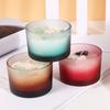 Colored Glass Cup Soy Wax Crystal Aromatherapy Candle Home Fragrance Ornaments Wedding Souvenir