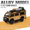 1/32 Land Range Rover Defender Van Alloy Camping Car Model Diecasts Metal Toy Off-Road Vehicles Car Model Sound Light Kids Gifts