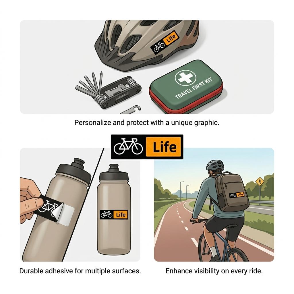 Bicycle Waterproof Sticker for Road Mountain Bike Frame Decoration