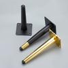 4Pcs Furniture Legs Coffee Table Legs, Black and Gold Metal Home DIY Projects Sofa Leg TV Cabinet Leg,Chair Leg,Ottoman Leg
