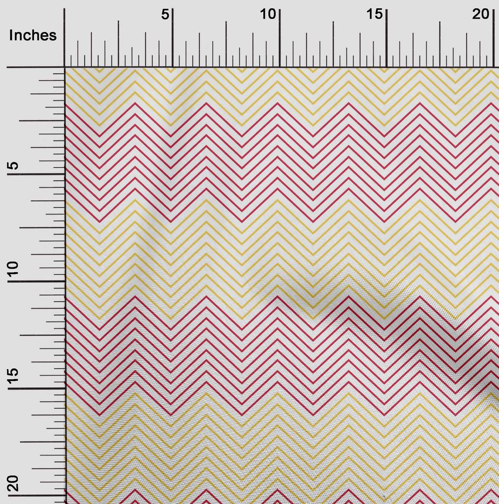 oneOone Cotton Flex Black Fabric Chevron Geometric Sewing Craft Projects Fabric Prints By Yard 40 Inch