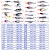 Lure bait set24Minnow Rock Wave Sequin Soft Bait Pencil Micro Lure Fishing Tackle Essential for Fishing