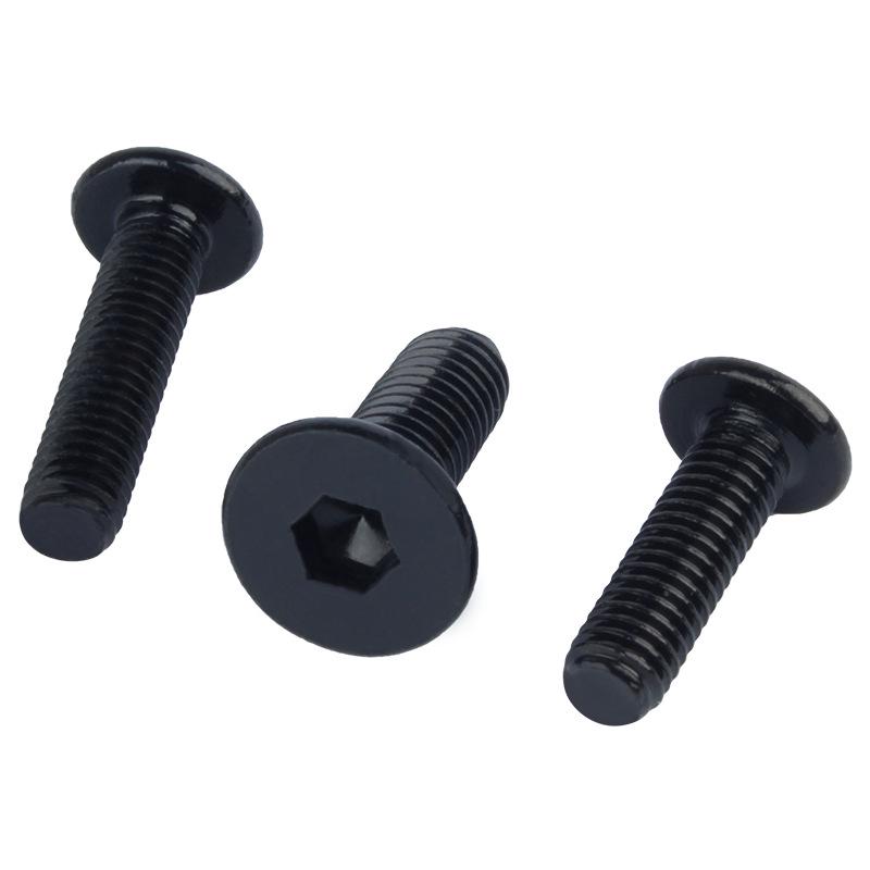 Шестигранные винты с плоской головкой из нержавеющей стали 304 с черным цинковым покрытием M2-M8