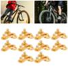10 Pair 10 Speed Steel Bike Bicycle Chain Missing Link Connector Parts Cycling Accessory Golden
