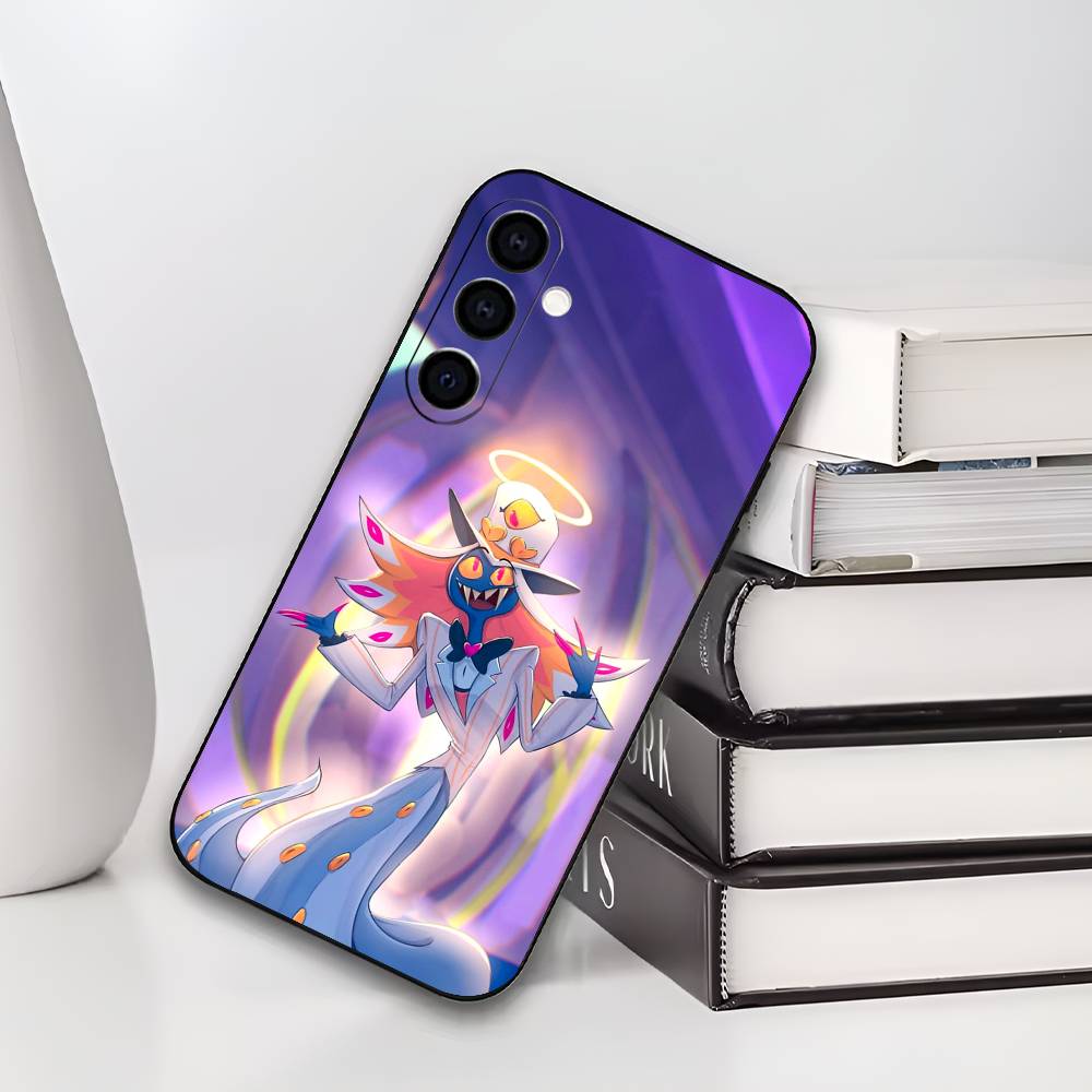 Чехол для телефона Sir Pentious H-Hazbin H-Hotel для Samsung Galaxy A73, A72, A71, A70, A53, A52, A51, Мягкий силиконовый черный чехол
