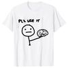 Please Use Your Brain T-Shirt Men Women Cotton Graphic Printed Short Sleeve Sarcastic Streetwear 2026 Summer Casual Hot Sale