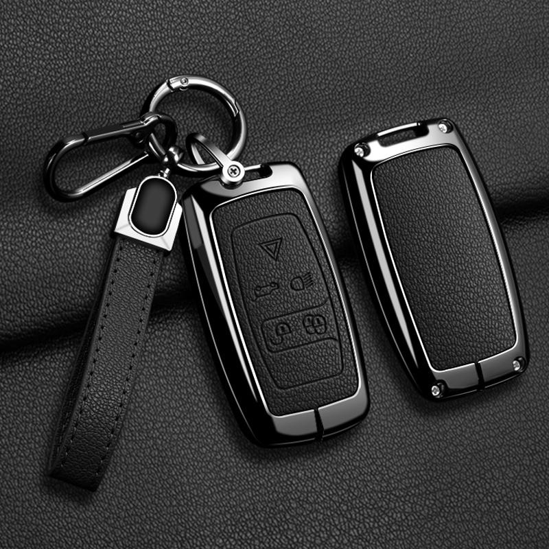 Кожаный чехол для автомобильного ключа из цинкового сплава для Land Rover Sport Freelander Discovery 4 Range Rover Sport Lr4 2010 2012 Аксессуары Брелок