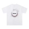 725 Amiri 2025 Summer New Men's and Women's Loose High Quality Cotton Plus Size T-shirt Couple T-Shirt Ink Letter Printing