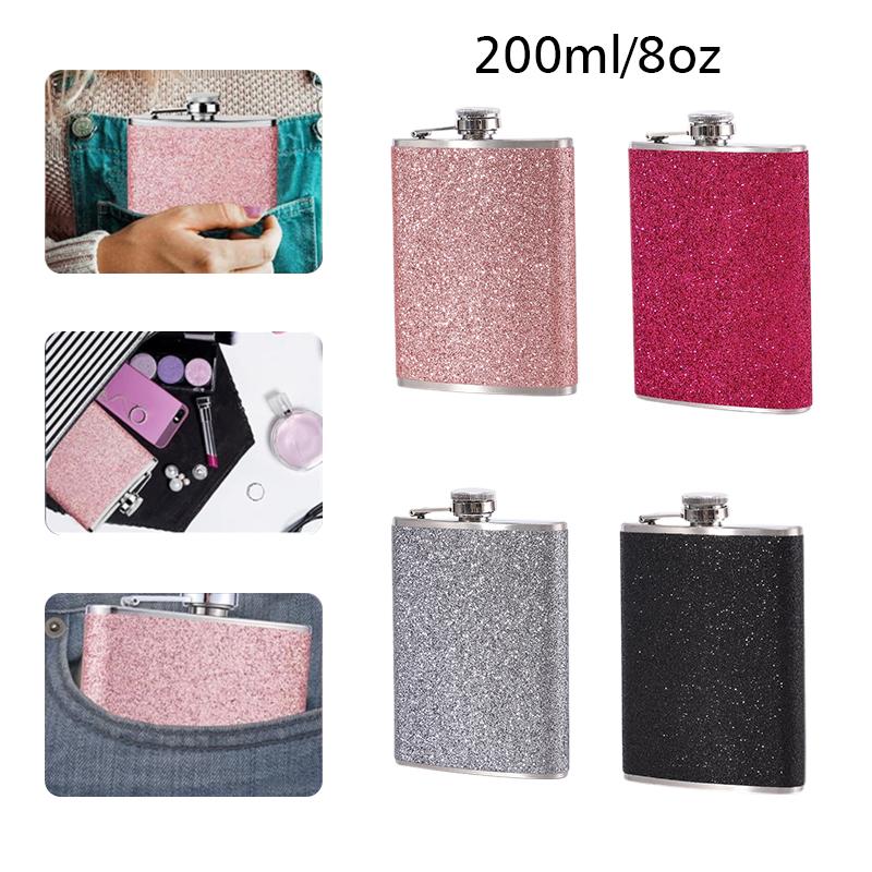 1 шт. бутылка для вина, высококачественный подарок, индивидуальный многоцветный портативный горшок для вина из нержавеющей стали, блестящий шикарный аксессуар для отдыха на открытом воздухе