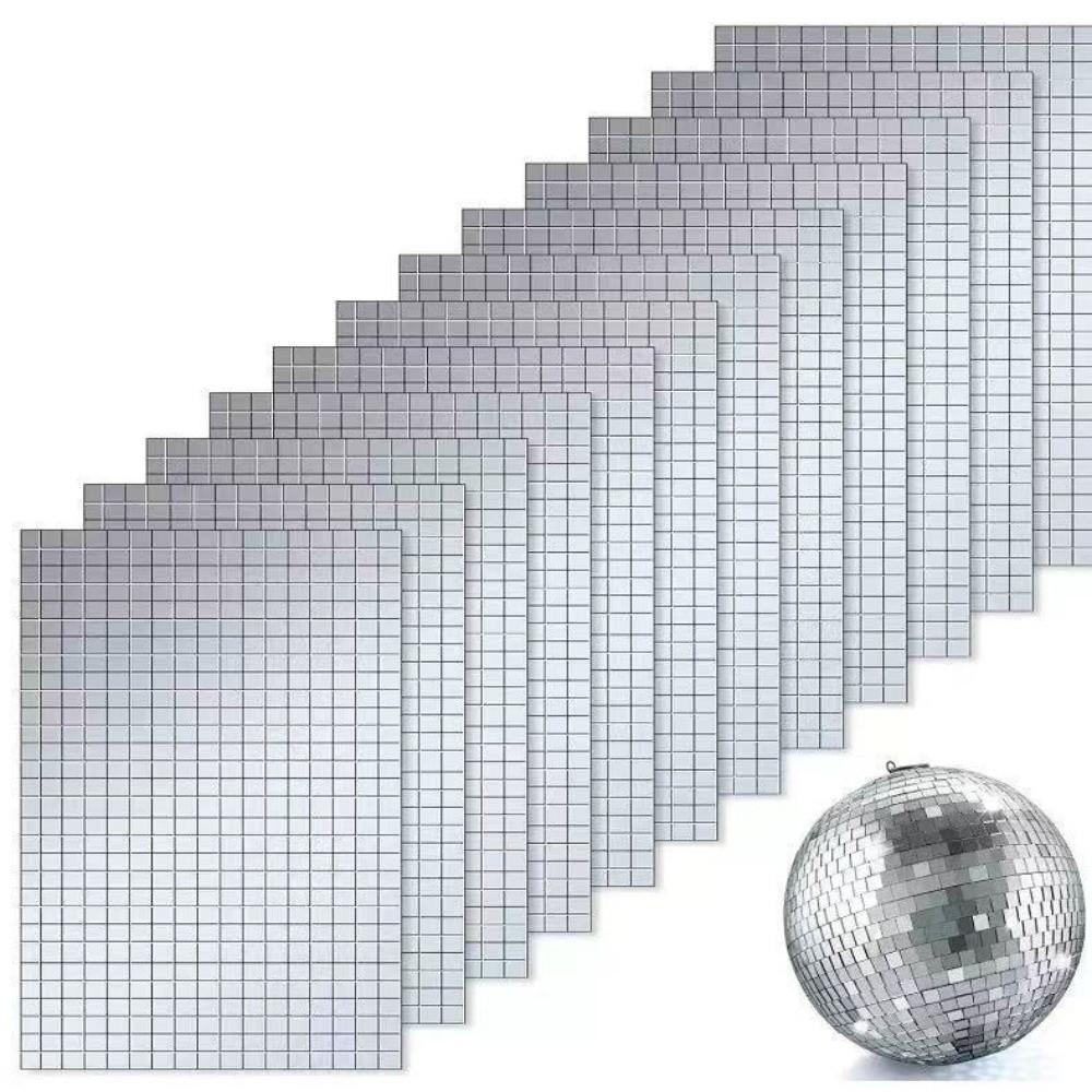 Flexible Sheet Mosaic Mirror Tiles Reflective Surface DIY Mirror Mosaic Sheets Home Decoration