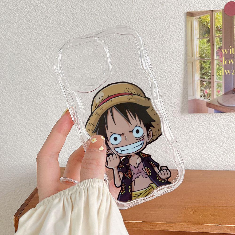 Чехлы для телефонов LZ28 One Piece Luffy Gear 5 Clear Soft Wave для Samsung S24 S23 Ultra S20 FE A54 A14 A52s A51 S10 Huawei Honor 90, защитная задняя крышка