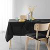Serviettes de table - Mistralines - Noir - 100% coton recyclé - 40 x 40 cm - Lot de 3
